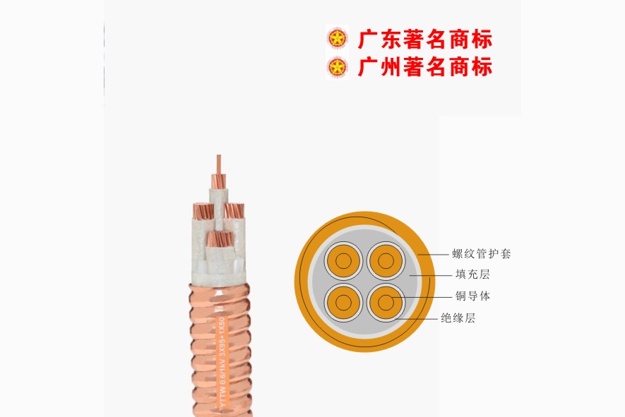 YTTW-0.6/1kV礦物質(zhì)電纜